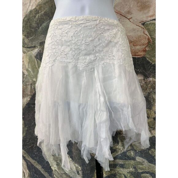 Free People Fairy Chiffon Mini Skirt Size M - Picture 2 of 5